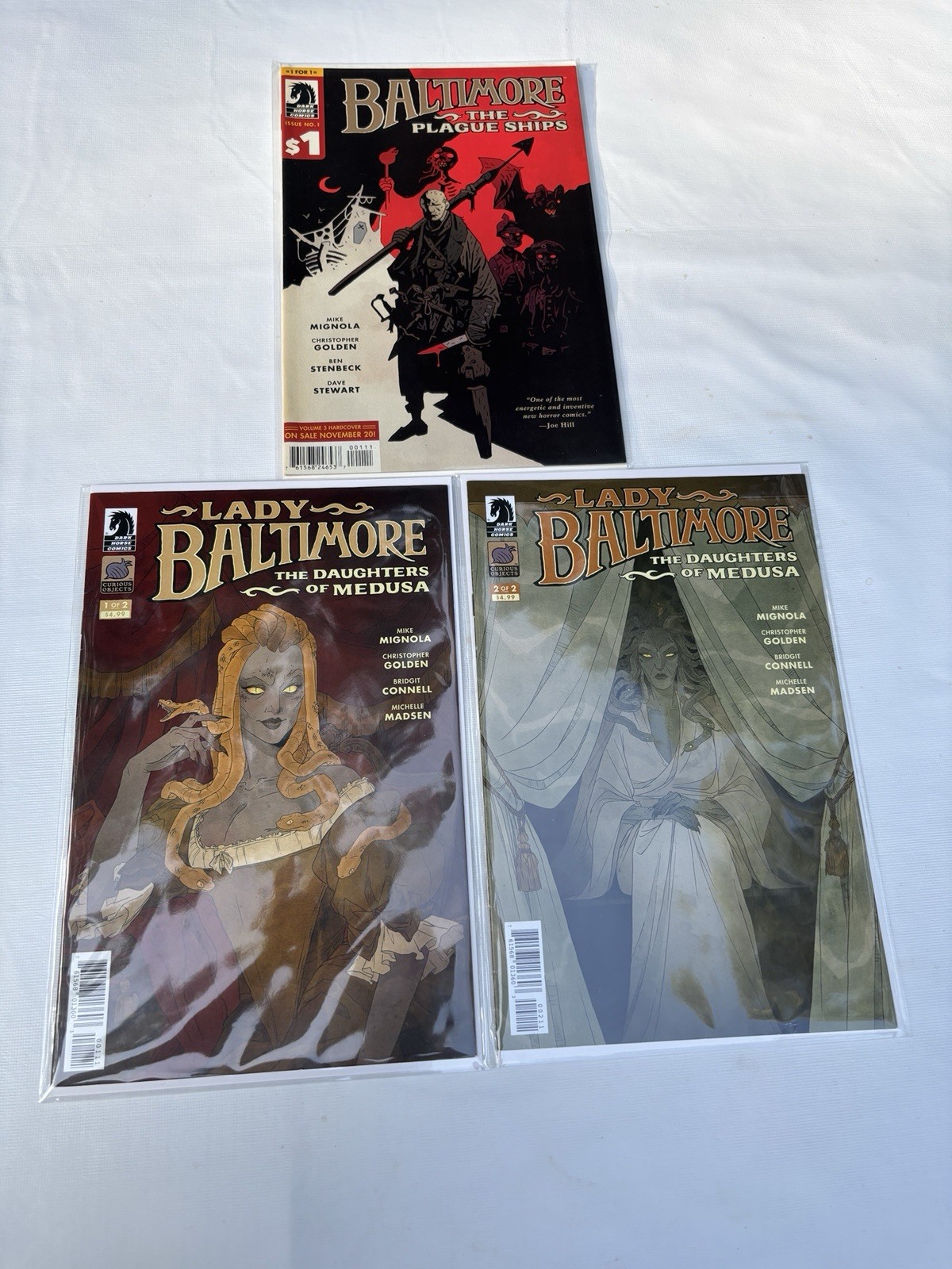3x Dark Horse Baltimore fumetto #1, Lady Baltimore #1 & 2 Connell Madsen