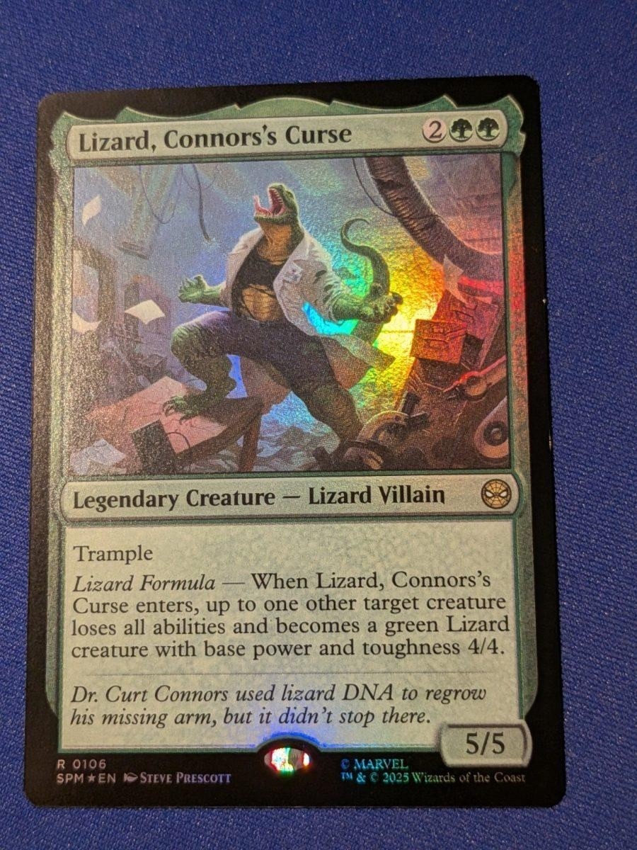 Lizard, Connors's Curse Foil Marvel's Spider-Man #106 quasi nuovo MTG