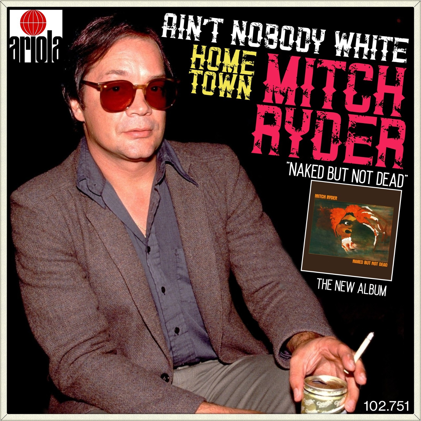7" MITCH RYDER Ain't Nobody White / Home Town ARIOLA Rock Holland 1980 like NEW!