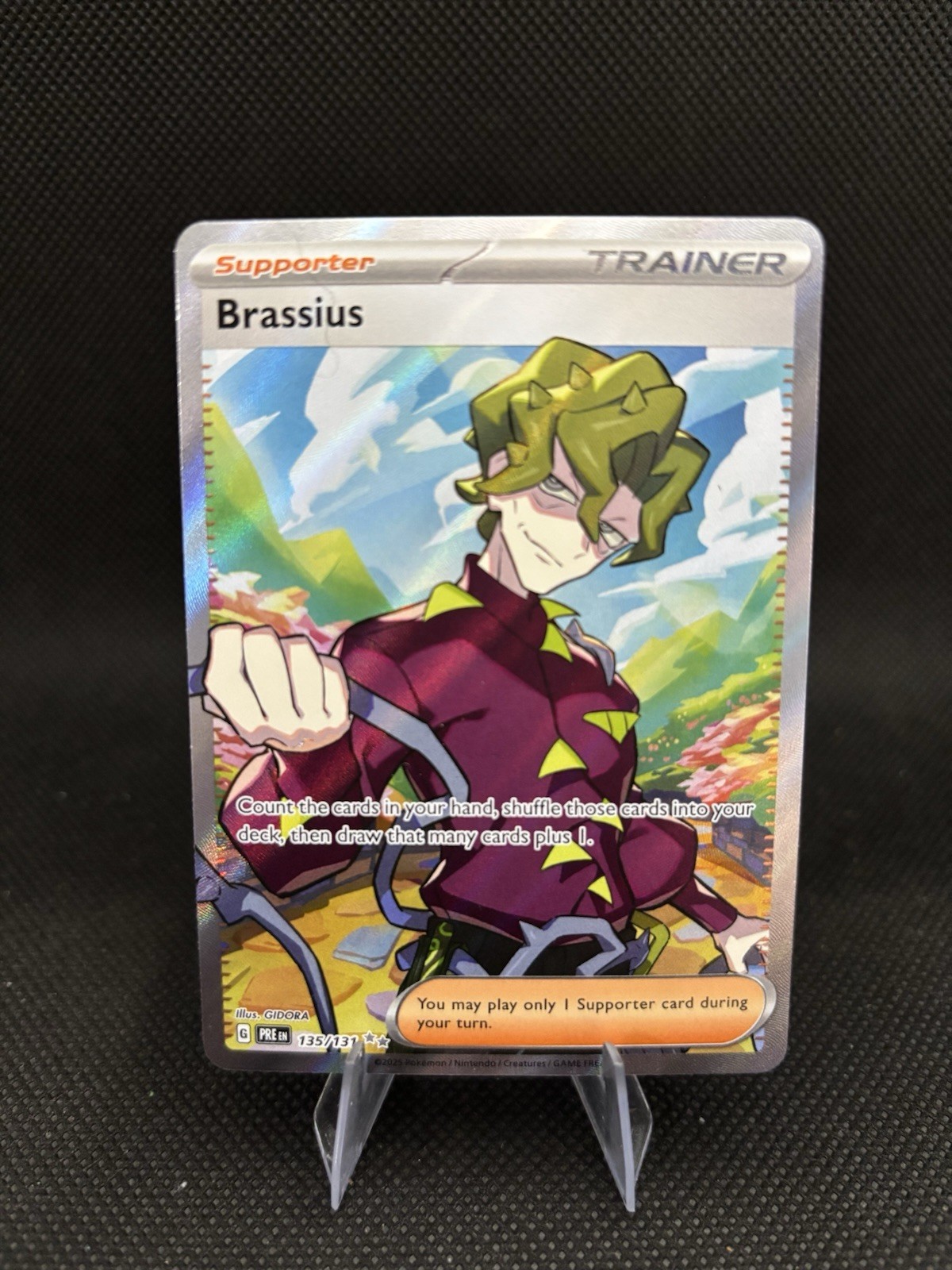 Pokemon Brassius HOLO 135/131 Prismatic Evolutions PRE UR NM