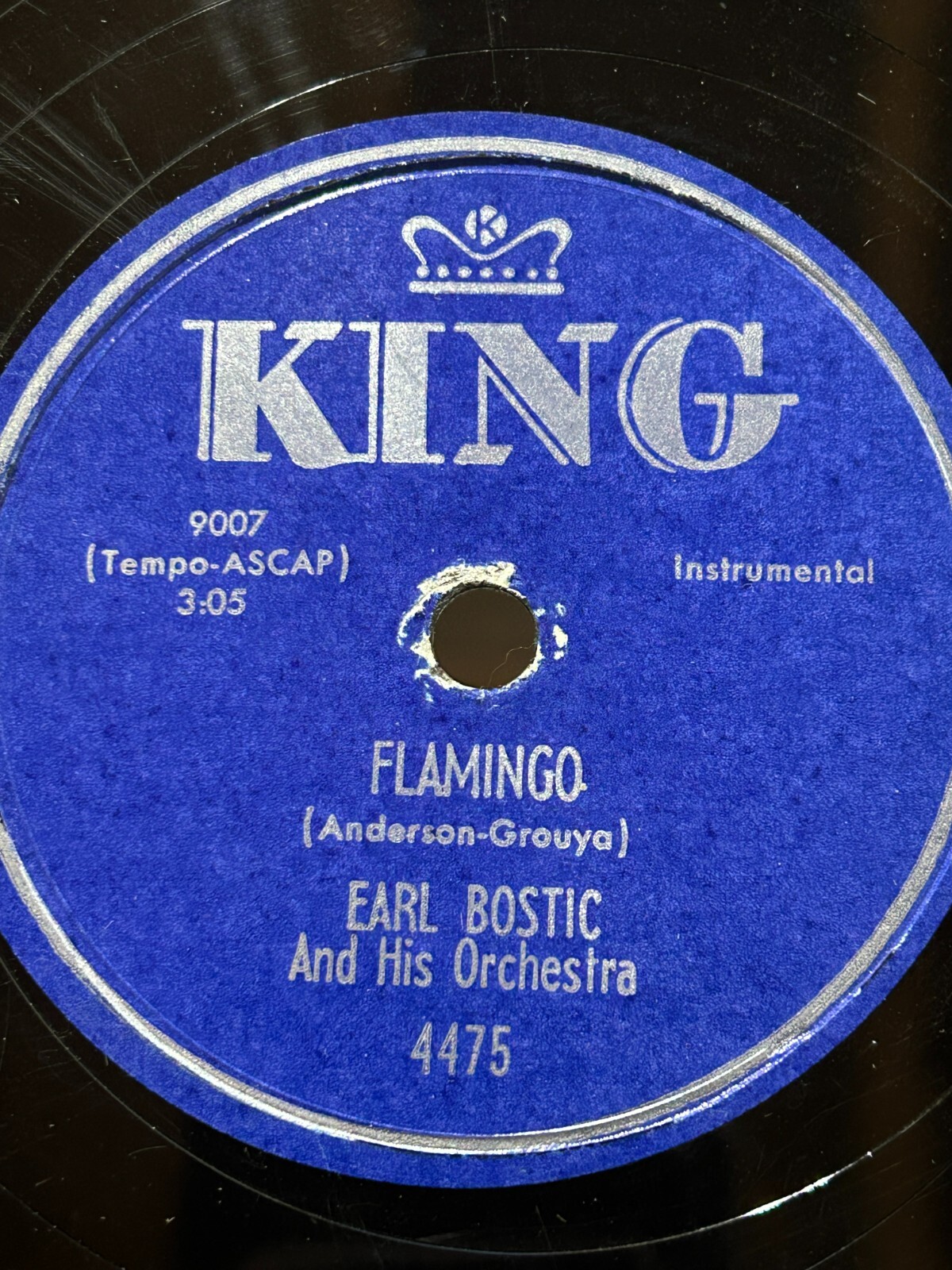Earl Bostic - King 78RPM - Flamingo / Getting Sentimental Over You