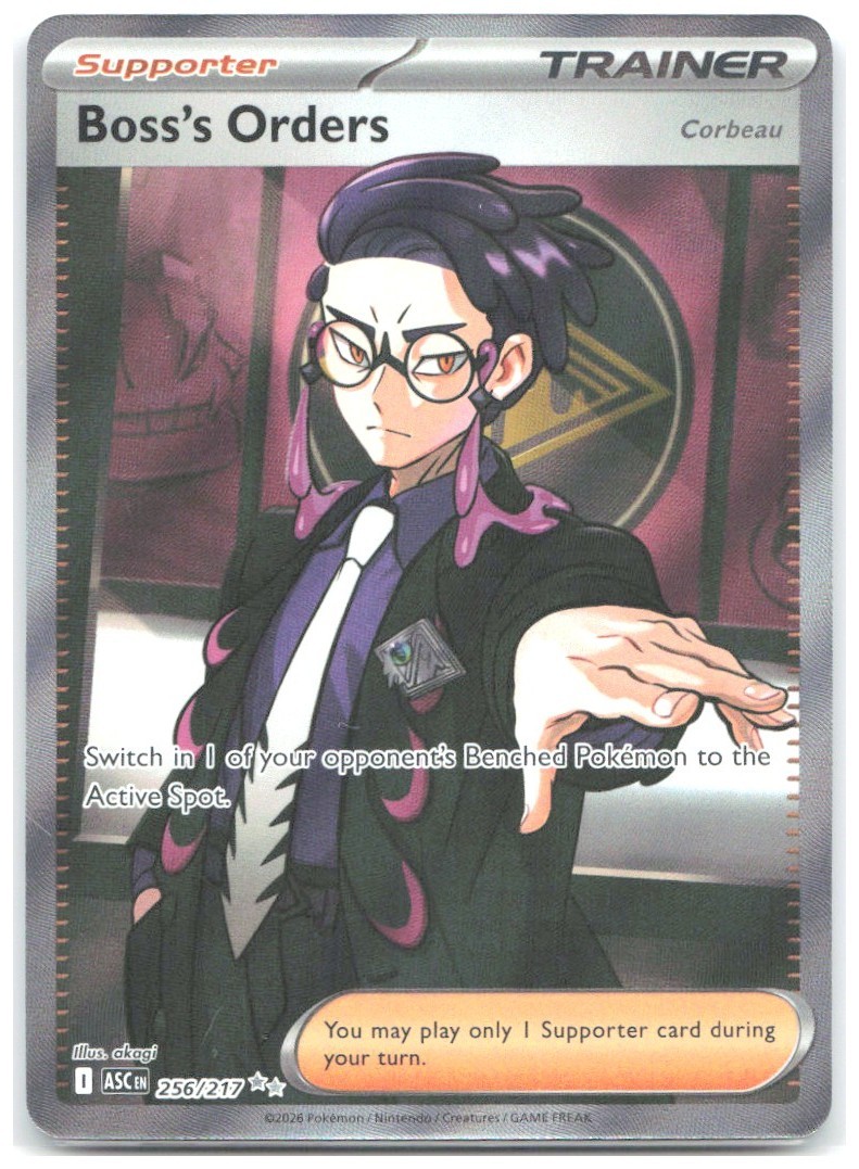 Boss's Orders [Corbeau] Holo Ultra Rara ME Ascended Heroes 256/217 NM nagimiso