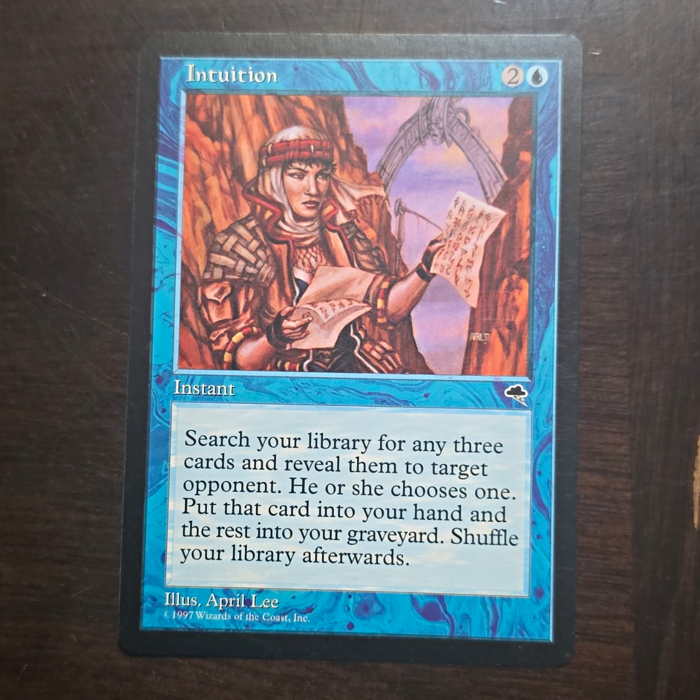 Wizards of the Coast MTG Intuition Rare Instant Blue Tempest English Regular 70