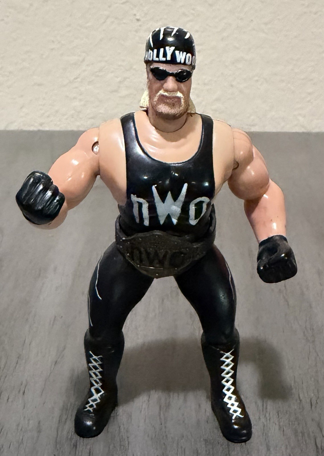1998 WCW OSFT NWO Mini Hulk Hogan W/ Belt Wrestling Figure WWF WWE NWO NWA  HOF