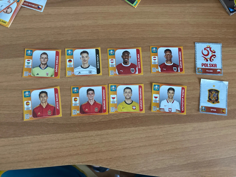 Set 10 figurine Europeo 2020