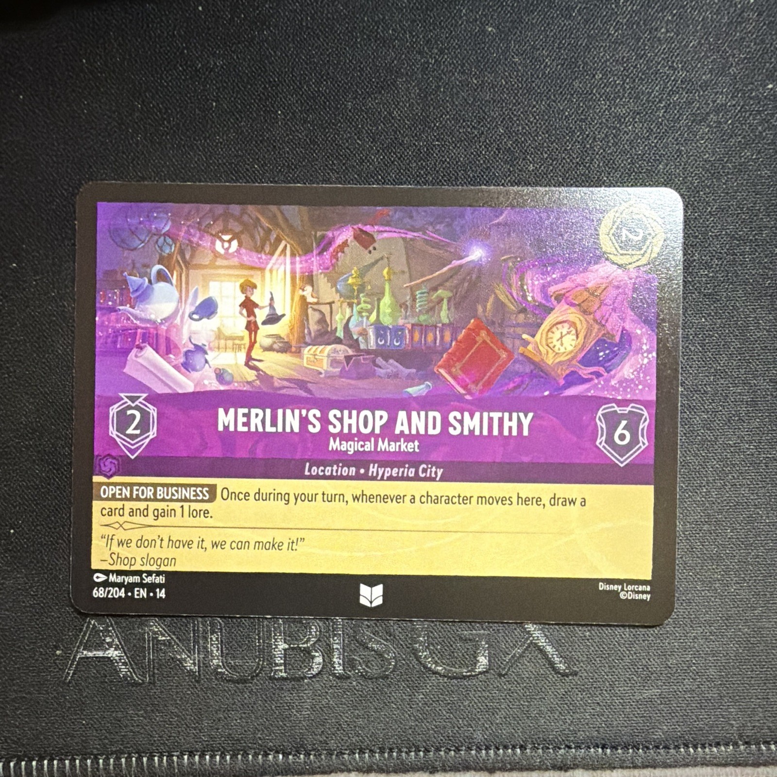 Merlin's Shop and Smithy - Magical Market 68/204 - Lorcana - Hyperia City