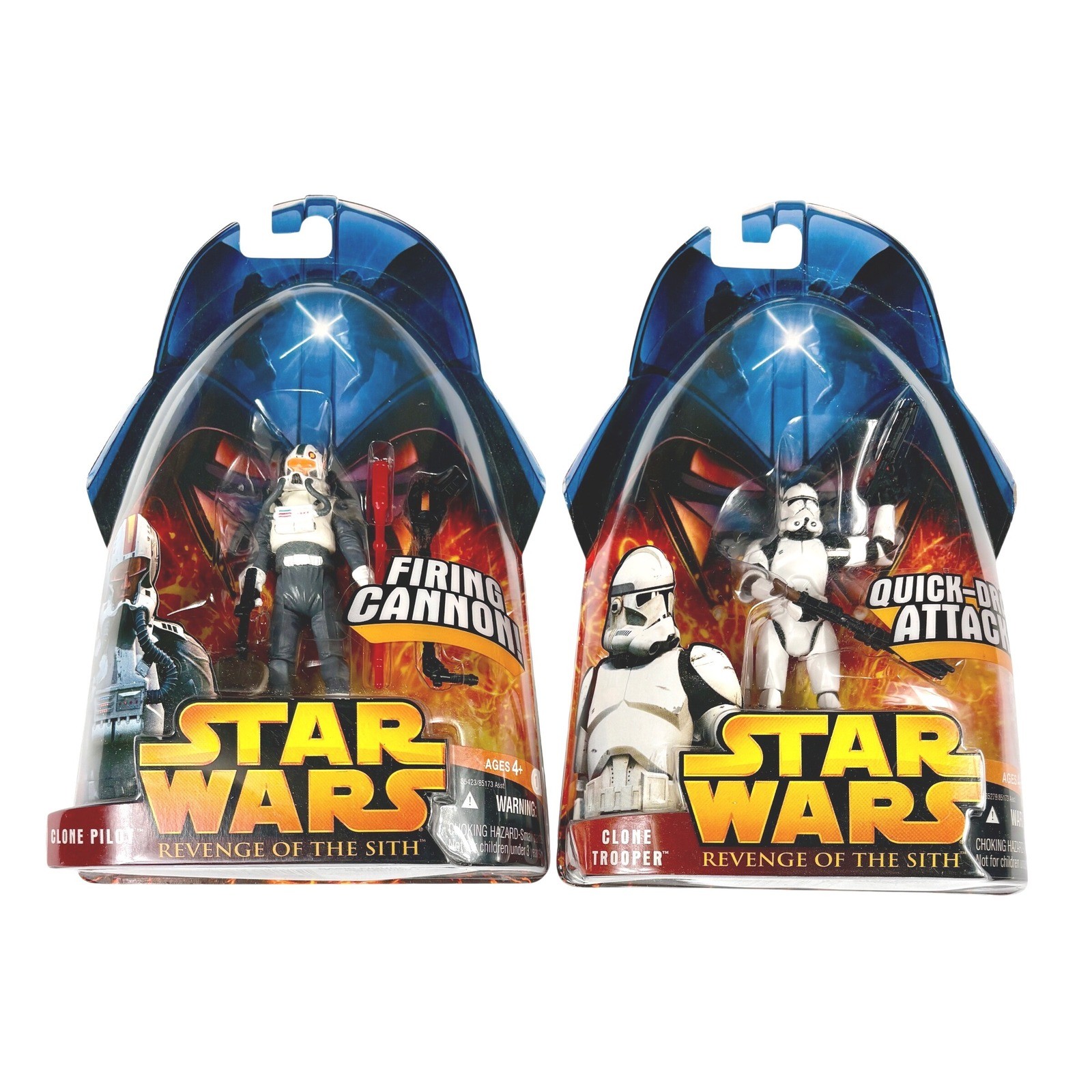 CLONE PILOT & CLONE TROOPER Star Wars La Vendetta dei Sith Action Figure