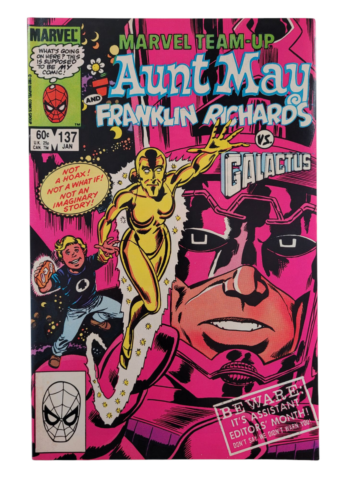 Marvel Team Up #137 Aunt May, Franklin Richards vs Galactus Comic 6.5/7.0 Raw
