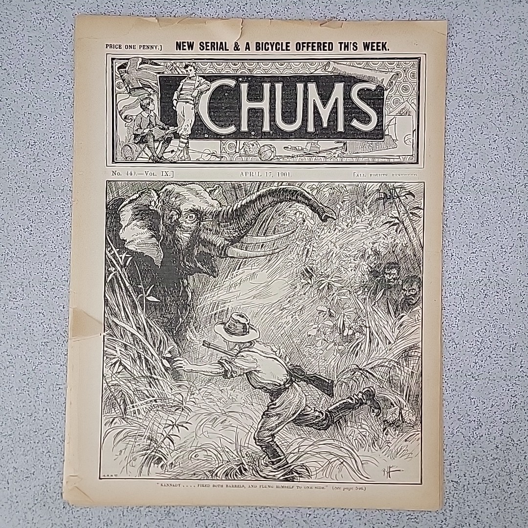 Chums Magazine Comic Book No. 449 April 17th 1901 Scarce Antiquarian Vintage