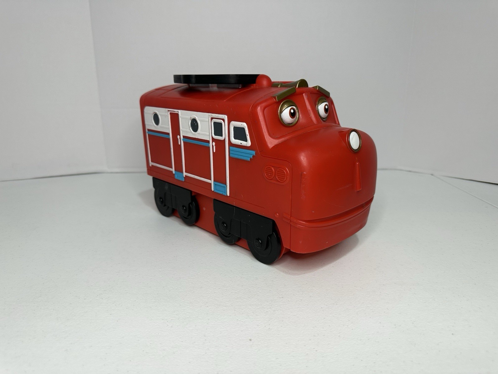 Chuggington Wilson Learning Curve custodia in plastica rossa per vagoni ferroviari pressofusi