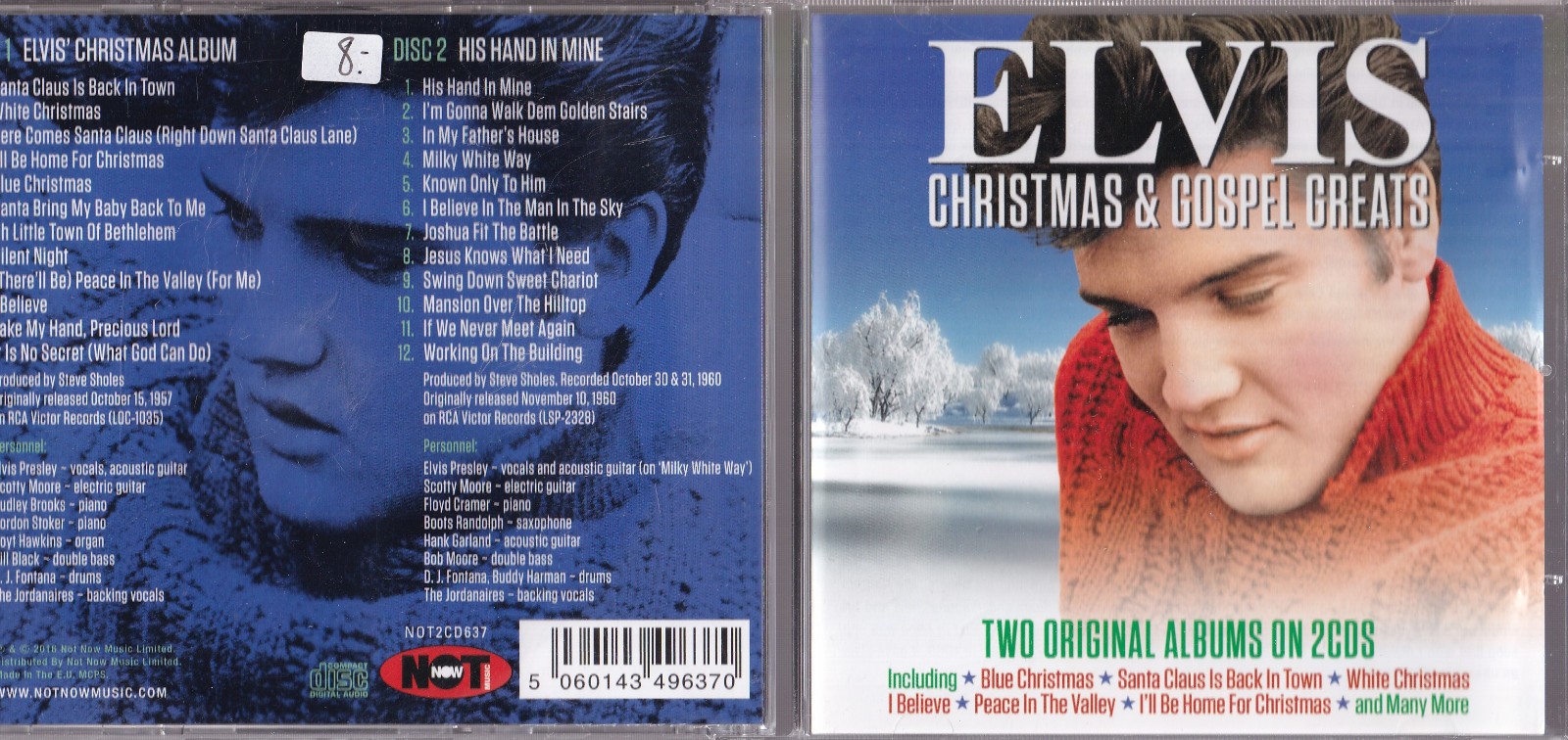 Elvis – Elvis Christmas & Gospel Greats 2xCD Not Now Music