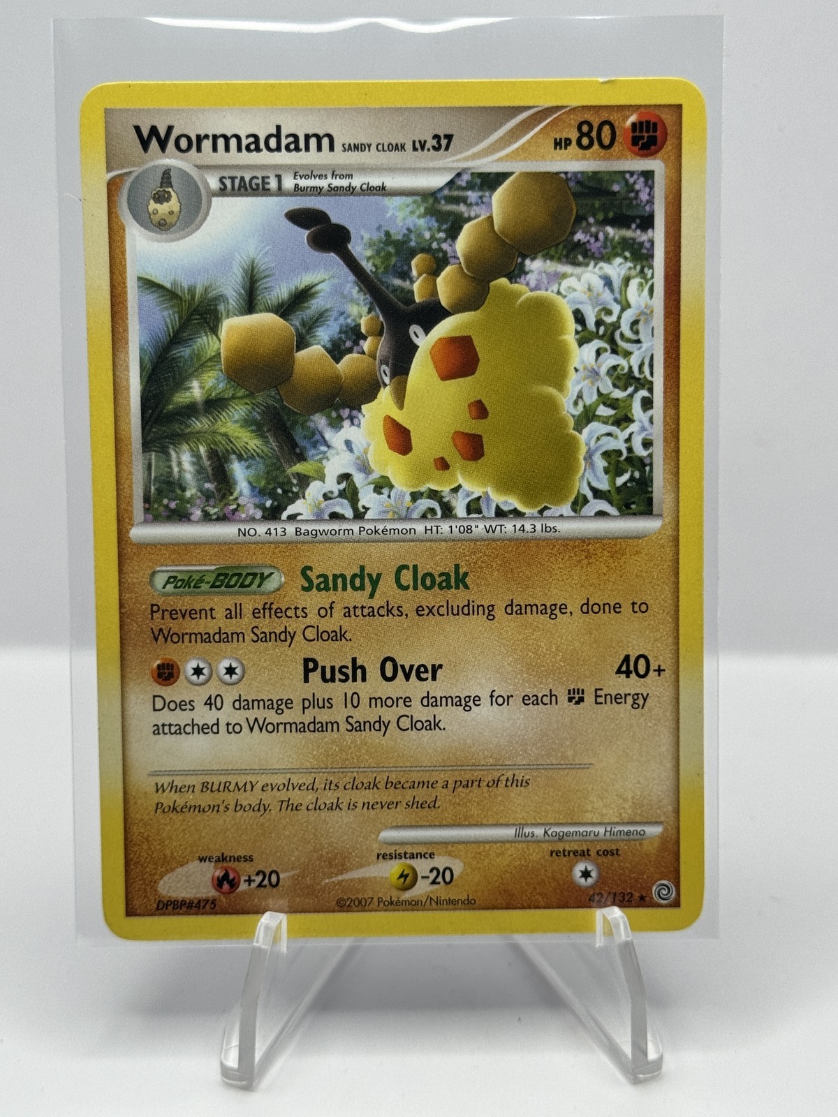 Wormadam Mantello di Sandy 42/132 Meraviglie Segrete Normale 2007 Pokemon TCG