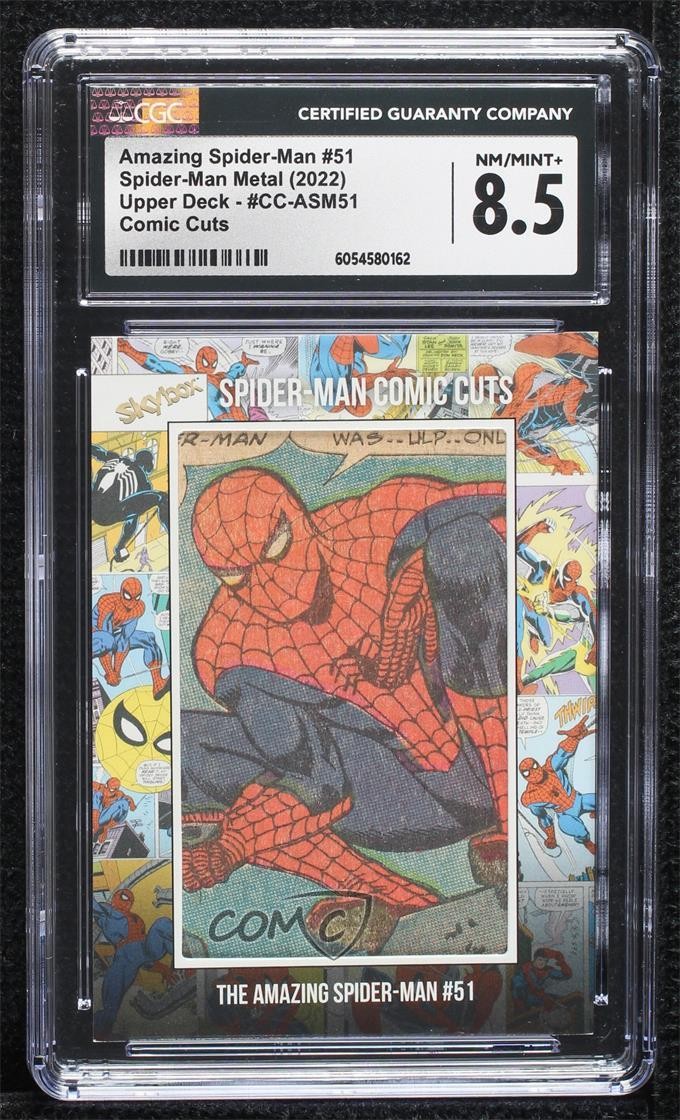 2022 Marvel Metal Universe Spider-Man Comic Cuts 11/40 Amazing #51 CGC 8,5 p1l