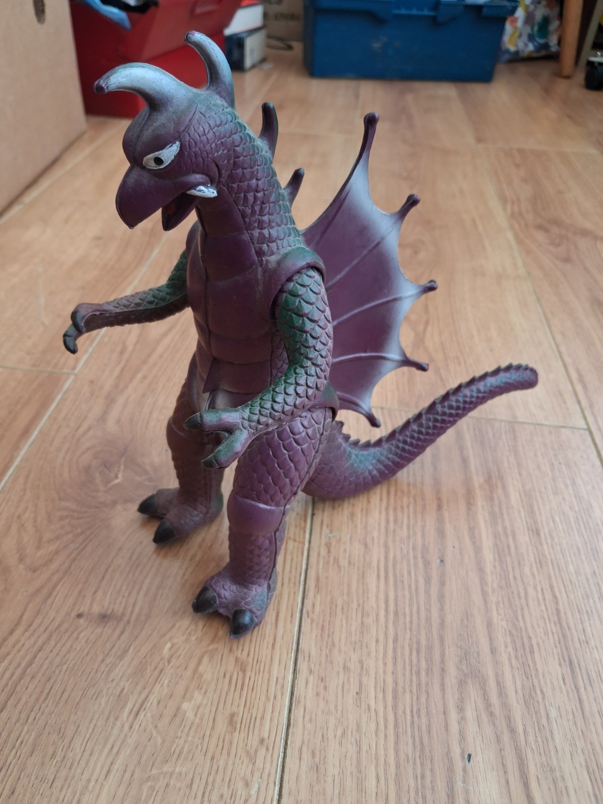 Modellino vintage anni 80 Godzilla Kaiju GIGAN KO bootleg 23 cm