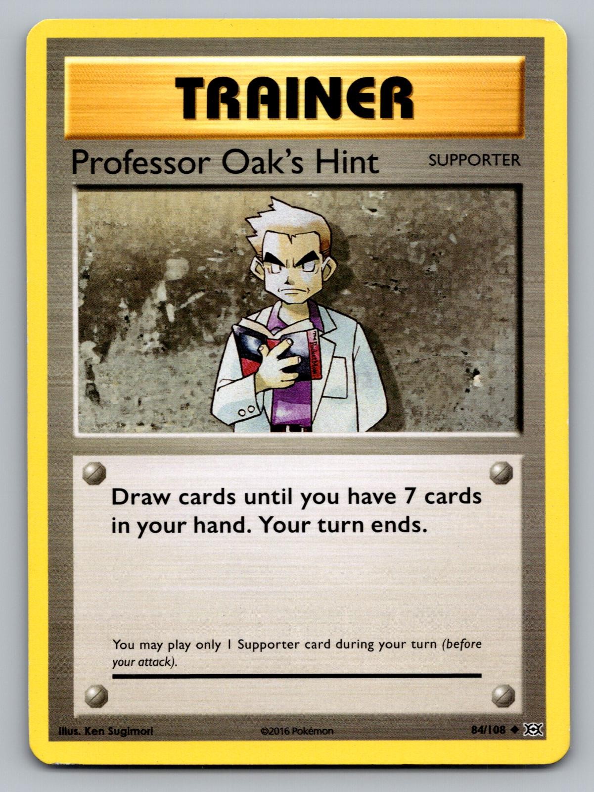 Professor Oak's Hint 84/108 Evoluzioni Non Comuni Pokemon Moderatamente Giocato