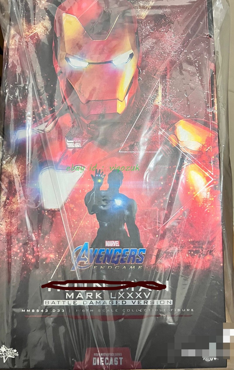 Hot Toys Modellino 1/6 Avengers: Endgame Mark LXXXV Battle versione danneggiata