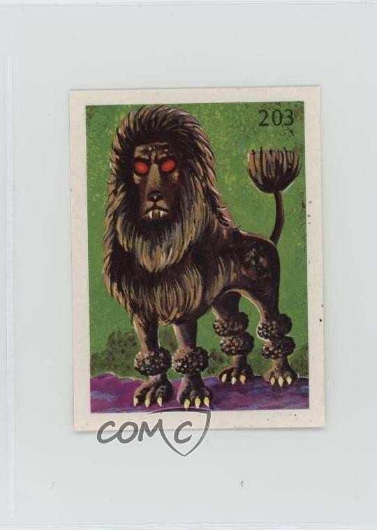 1980s Reyauca Monstruos Monster Stickers Creature #203 0kb5