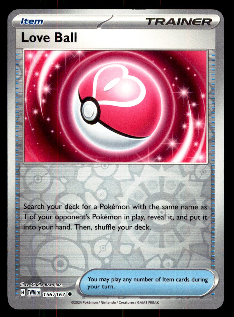 Love Ball Reverse Holo Uncommon SV06: Twilight Masquerade 156/167 NM