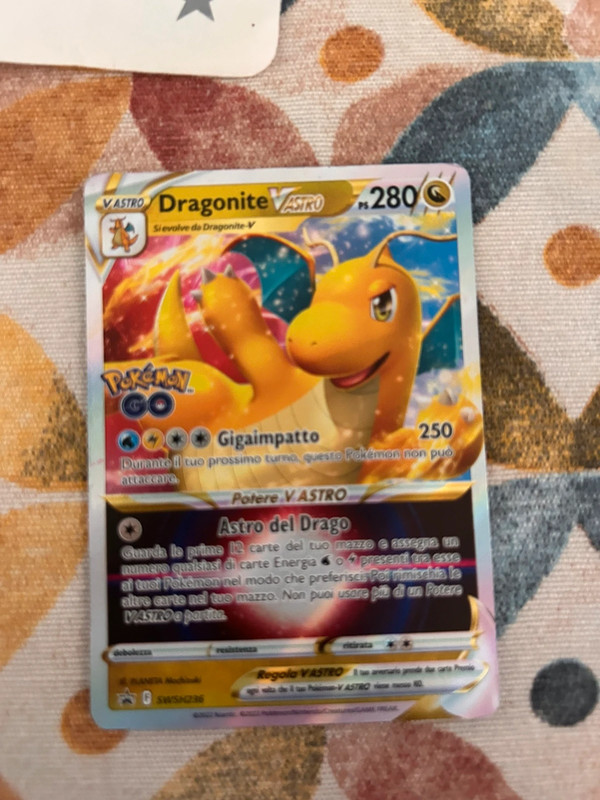 Carta dragonite pokemon