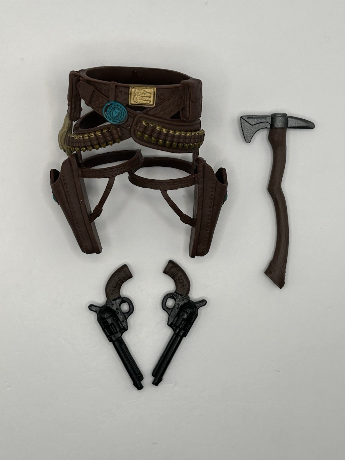 GIJoe Serie Classificata Sundown Doppio Revolver con Fondina Cintura e Ascia Scala 1/12