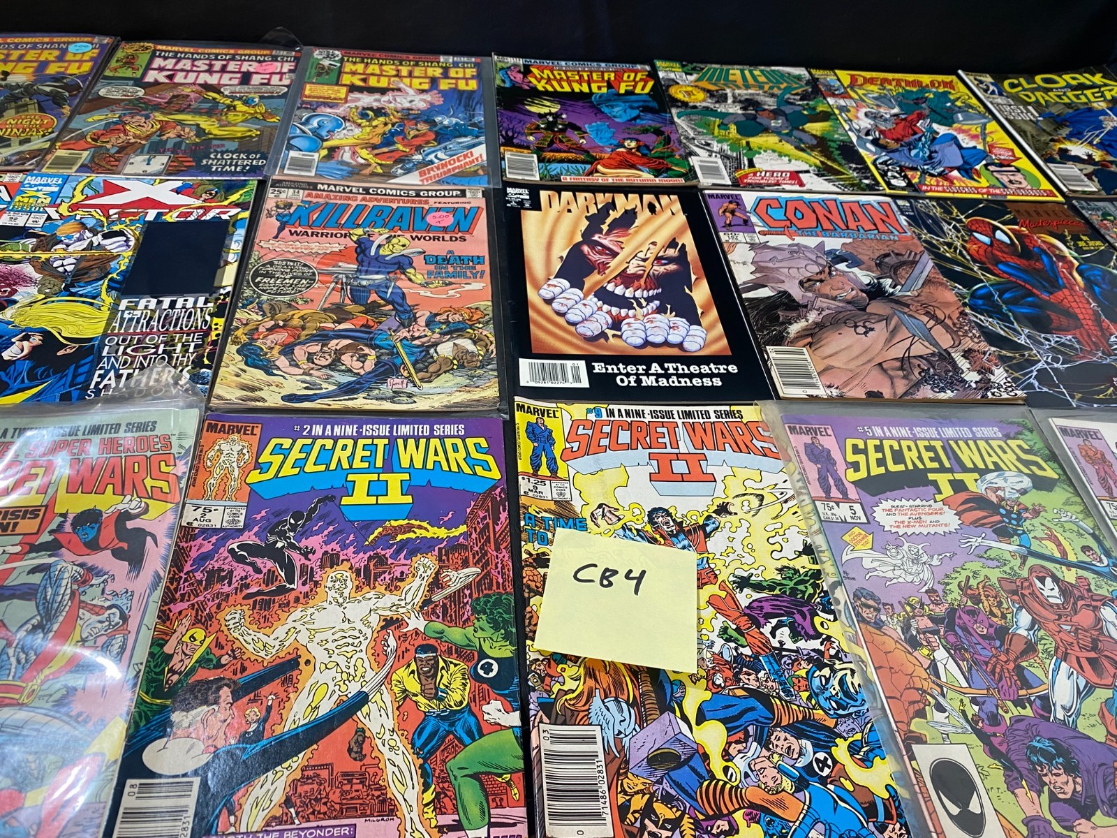 Secret Wars Conan Master of Kung Fu Deathlok MARVEL comic book lot of 21