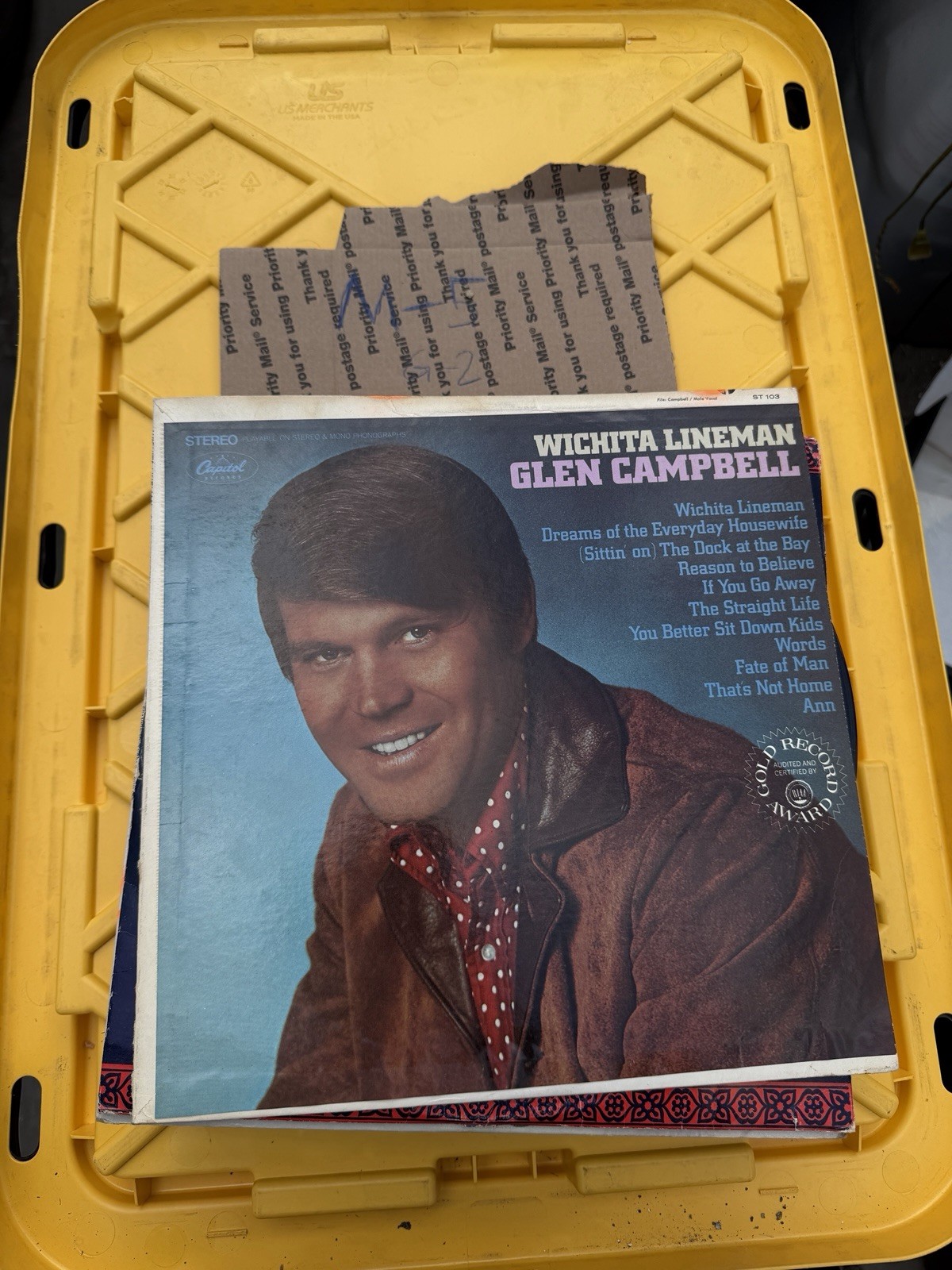 Glen Campbell, Wichita Lineman, 33 RPM vinyl