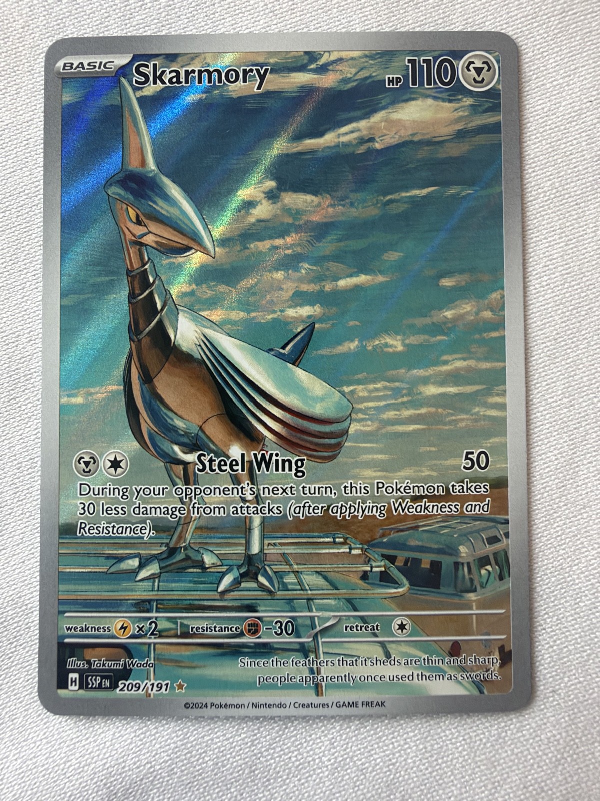 Skarmory 209/191 Sv08: Surging Sparks Holo