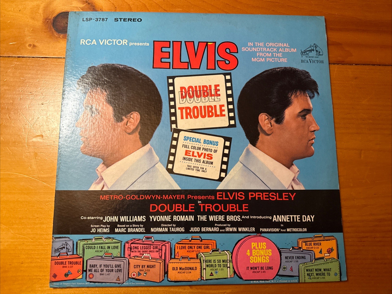 Elvis Presley ‎– Double Trouble 1967 RCA LSP-3787 Jacket/Vinyl NM-