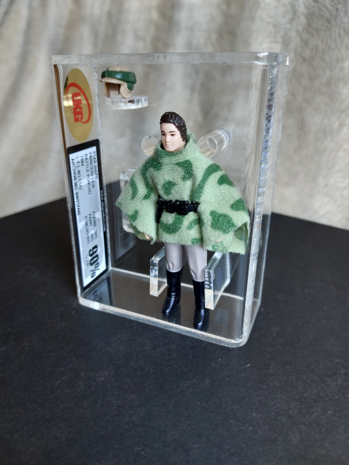PONCHO DA COMBATTIMENTO PRINCIPESSA LEIA VINTAGE CLASSIFICATO STAR WARS UKG non AFA 90% - NO COO