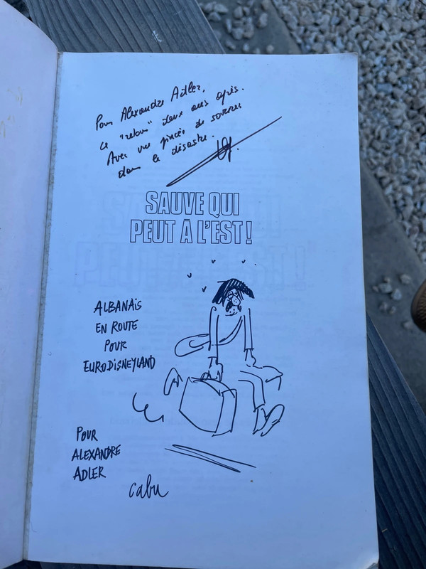 Dessin original de Cabu / dédicace