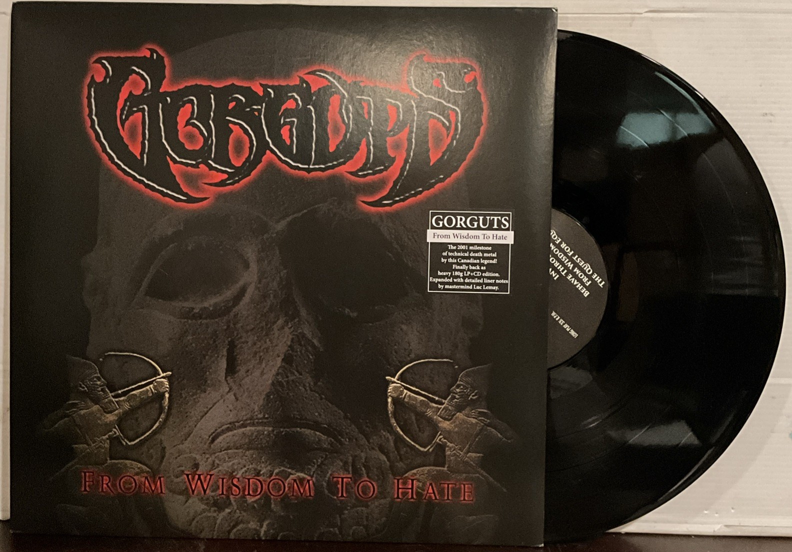 Gorguts - From Wisdom to Hate LP 2015 Century Media [180g Black] VG+/EX *DE