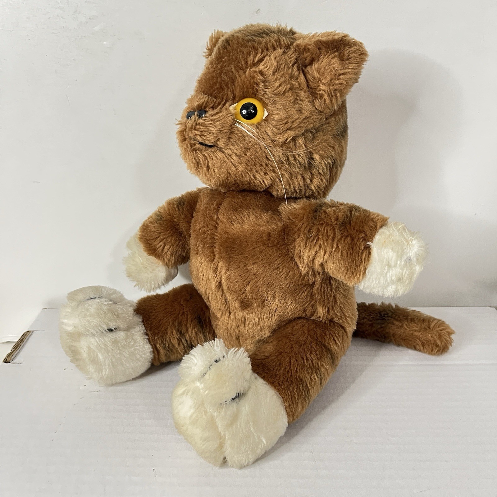Peluche vintage Dakin Meow Mix gatto parlante 9" peluche giocattolo suono funziona 1982