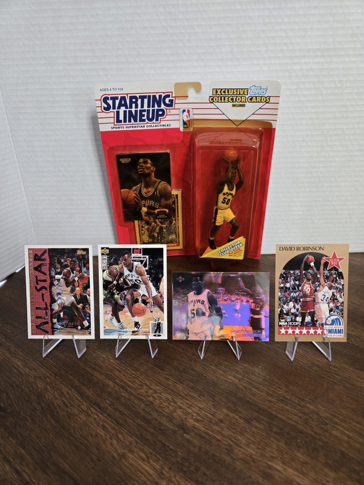 93 Figurine DAVID ROBINSON Starting Lineup! SIGILLATO! + 4 CARTE OMAGGIO! OTTIME CONDIZIONI