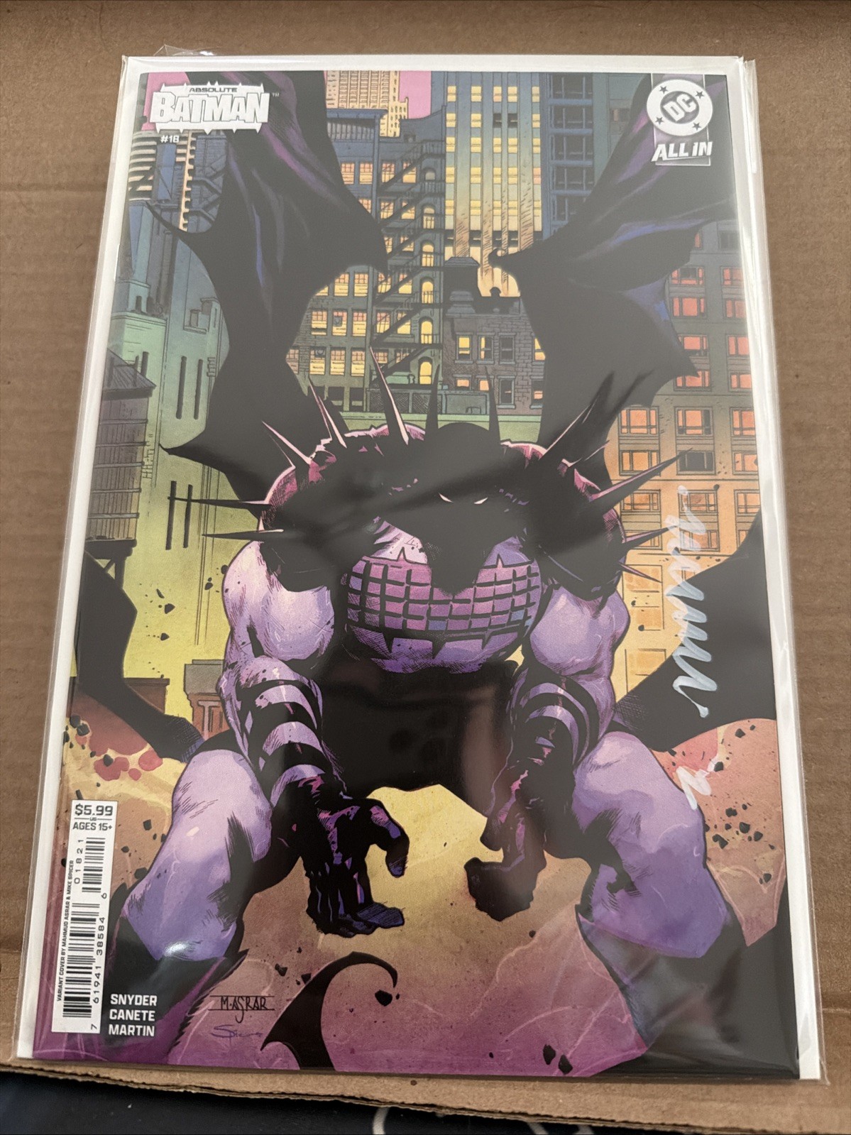✍️ SIGNED Canete Absolute Batman #18 Variant COA HIGH GRADE Open Offers