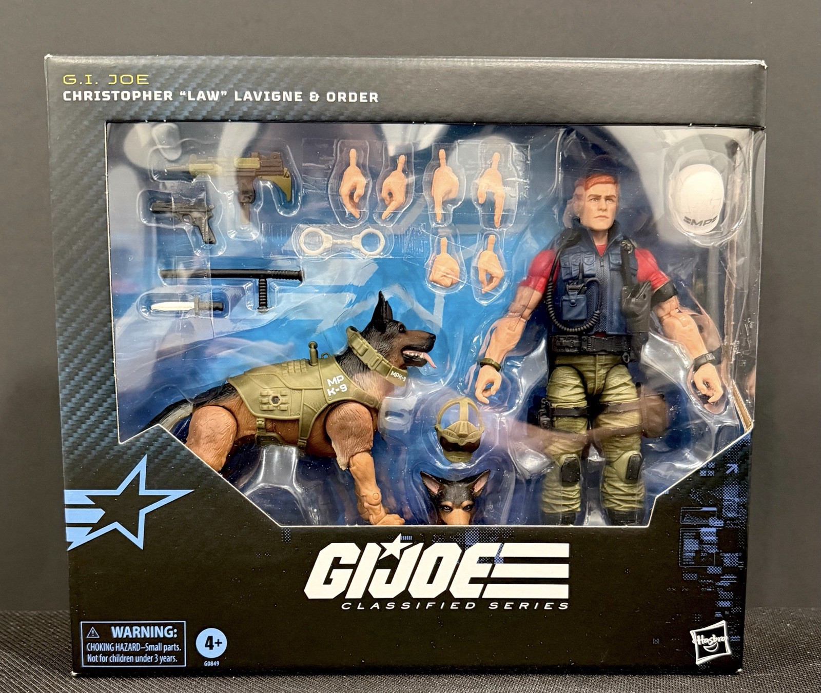 G.I. Joe Classified #157 Christopher Law & Order Figure with Dog & Accessories