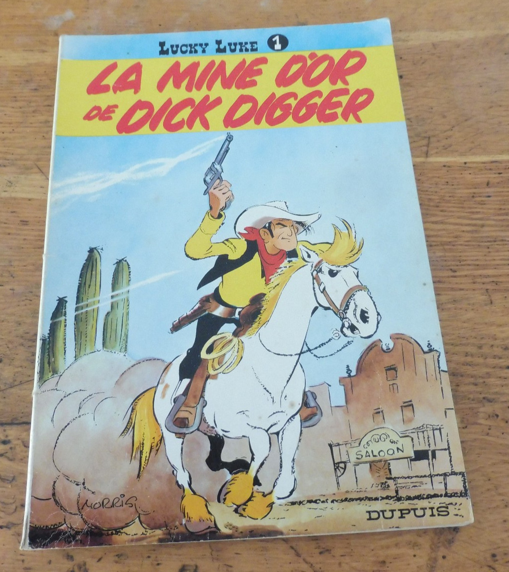 bd souple complette lucky luke 1969 la mine d or de dick digger