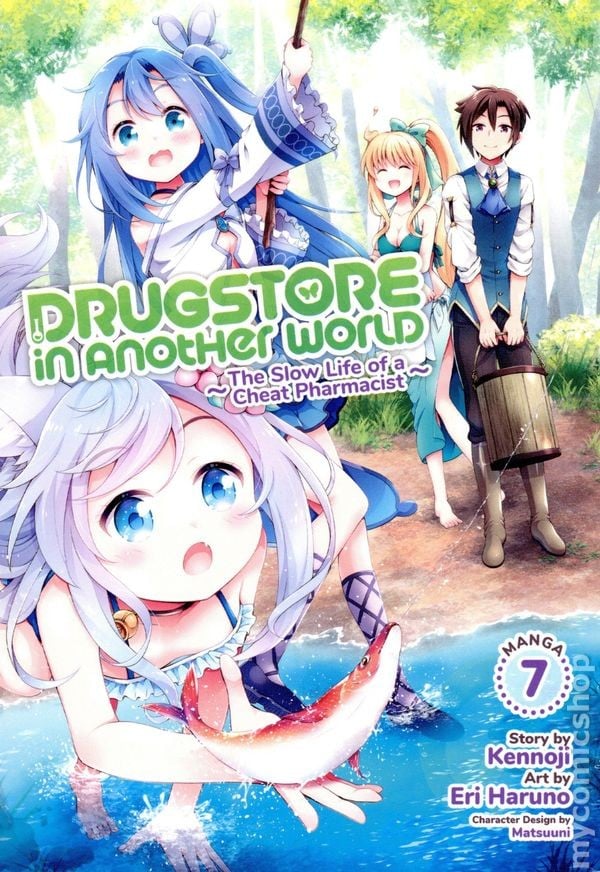 Drugstore in Another World Vita Lenta di un Trucco Farmacista GN Manga #7 Nuovo con scatola 2023