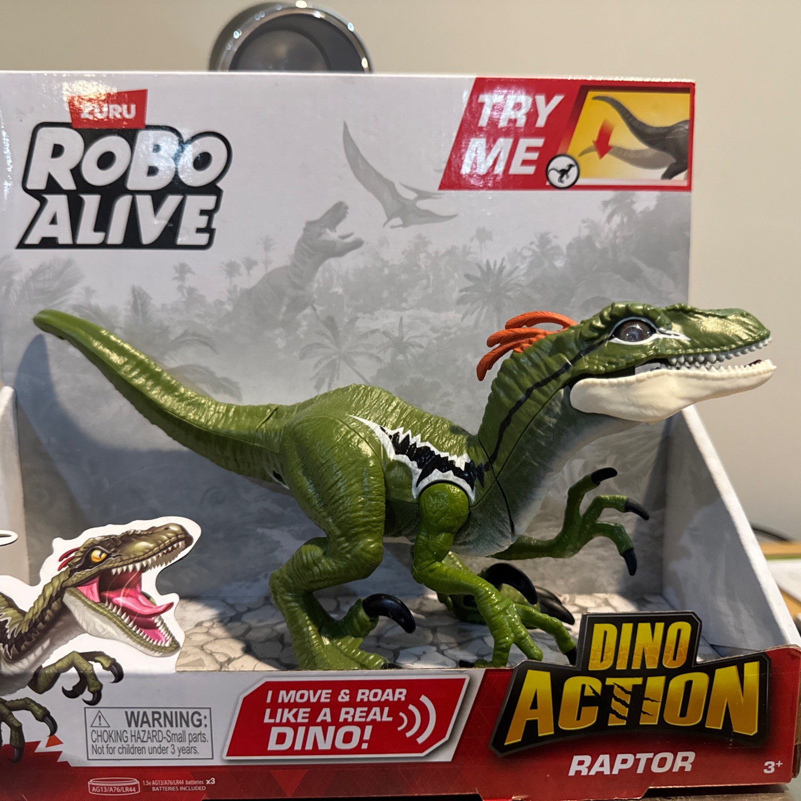 Robo Alive Dino Action Raptor Electronic Robotic Pet by ZURU