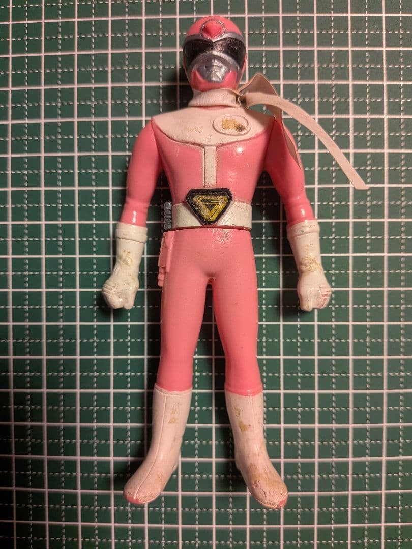Popy Goggle V Goggle Pink Sofubi Soft Vinyl Figure Vintage Toei Showa