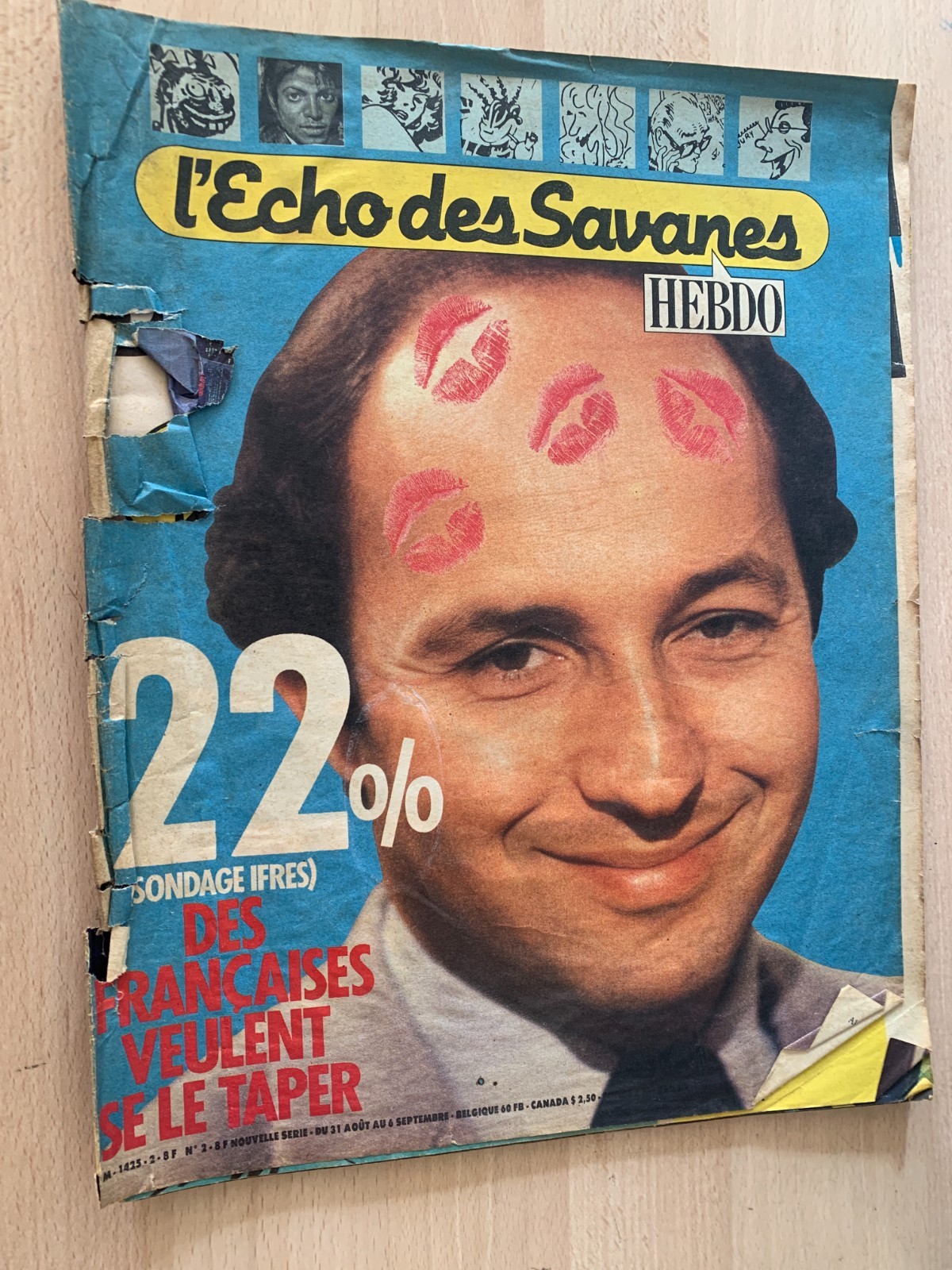 B.D Magazine "L'Echo des Savanes" n°2 du 31/08/1984; BD Michael Jackson