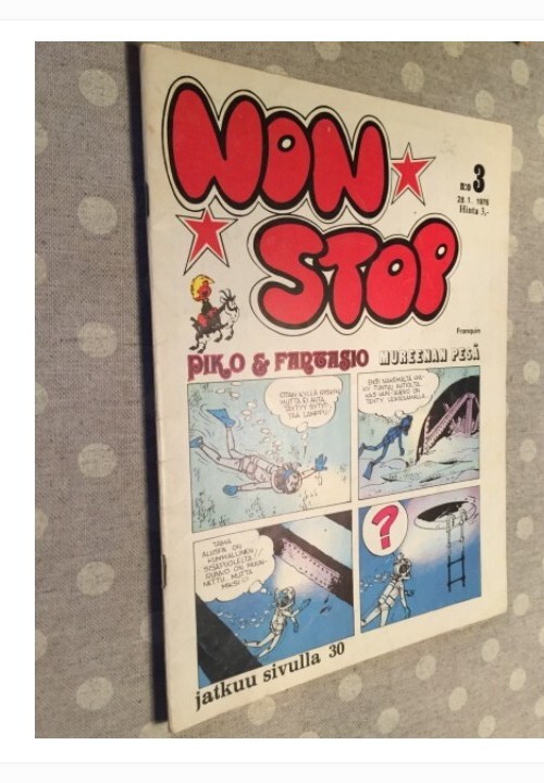 Spirou y Fantasio 1976 Finlandese Finlandia rivista fumetti + altri fumetti N 3