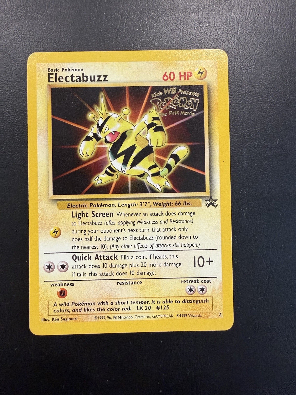Pokémon TCG Electabuzz Black Star Promos 2 Movie Promo Card