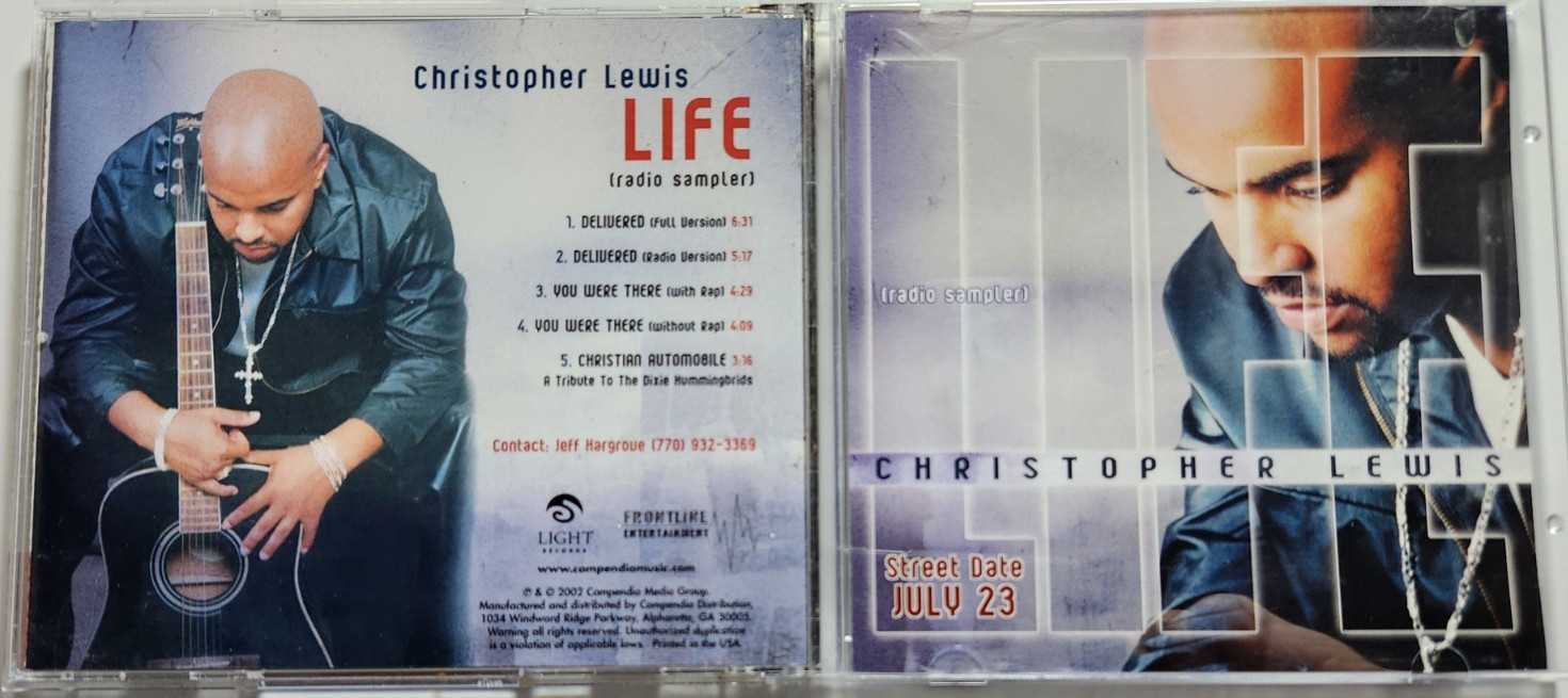Christopher Lewis  Life (Radio Sampler) RARE Promo CD 2002 R&B Rap Mixes Soul