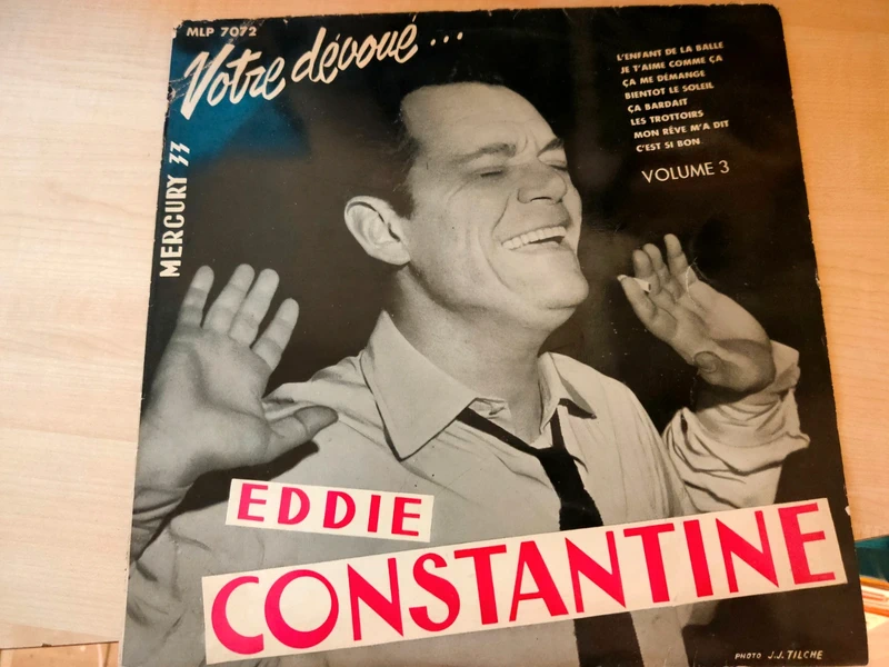 Eddie Constantine – Votre Dévoué Volume 3 - Vinyle 33 tours 10"