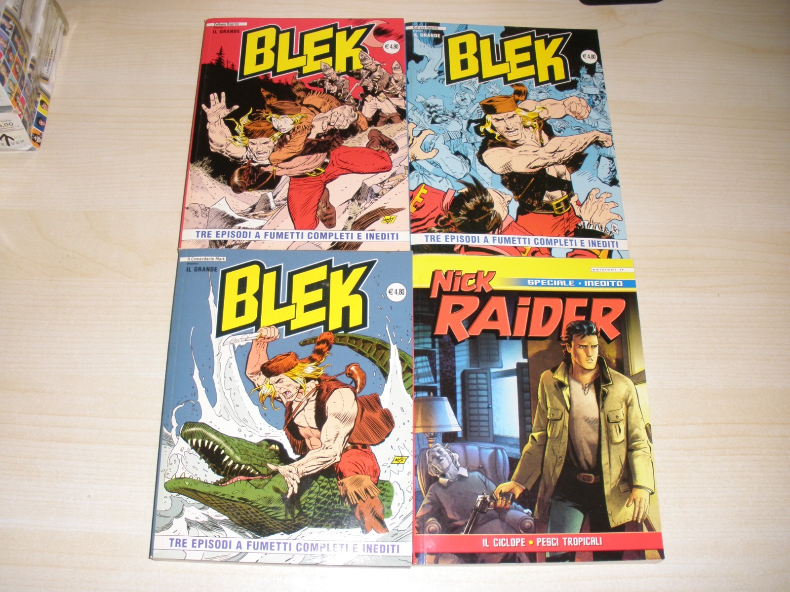 LOTTO: EDIZIONI IF IL GRANDE BLEK N°3-5-5 BIS E NICK RAIDER N°1 DA EDICOLA.
