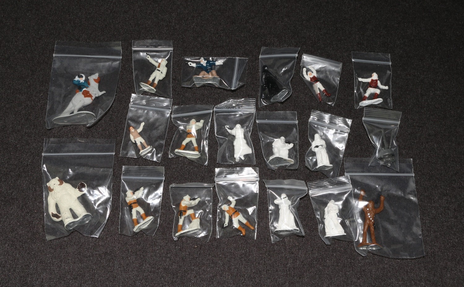 Star Wars Kenner Die-Cast Set 1982 Micro Collection Hoth Falcon Bespin