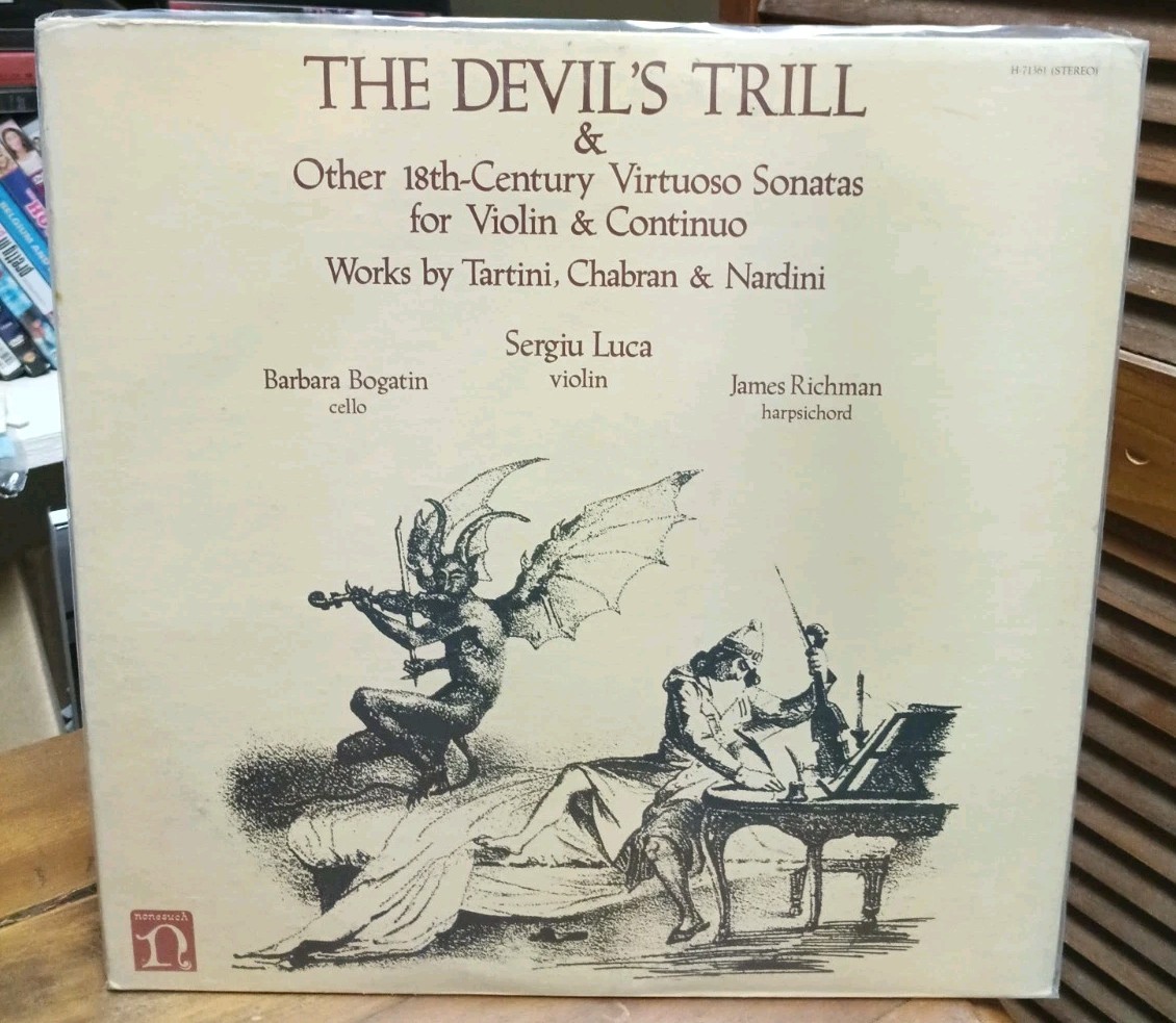 Sergiu Luca "The Devil's Trill & Other 18th Cent. Violin Sonatas" Nonesuch LP