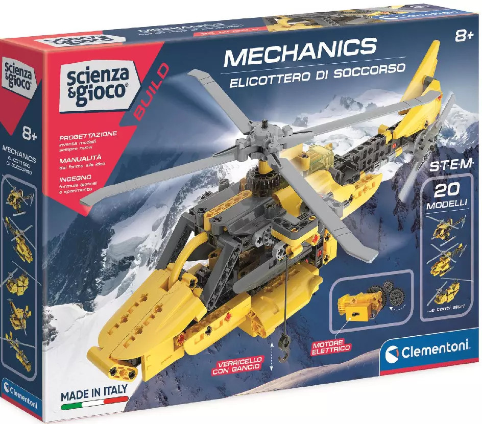 Laboratorium mechaniki. Helikopter ratowniczy Clementoni