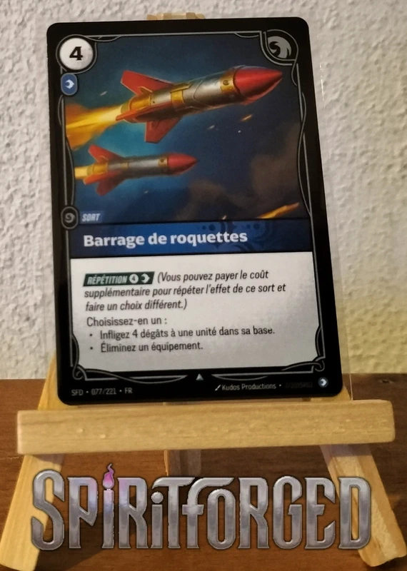 Barrage de Roquettes 77/221 - Commune - Riftbound League of Legend spiritforged fr