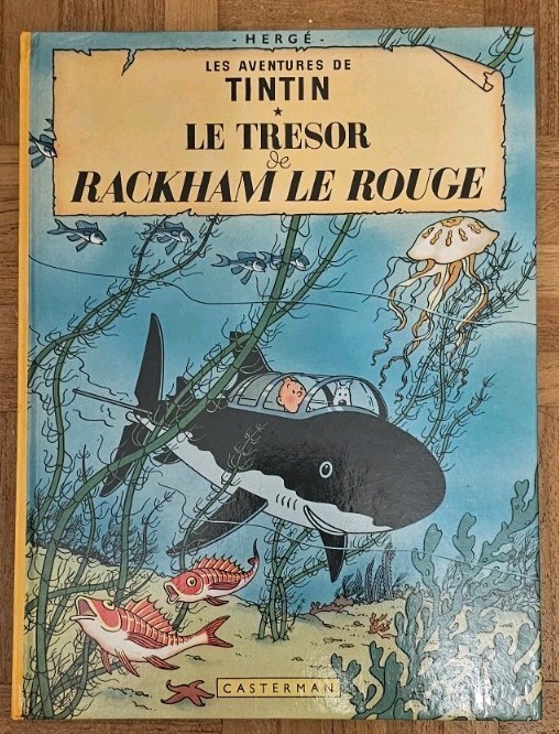 Book Les  Aventures De Tintin: Le Tresor de Rackham Le Rouge, Casterman 1947